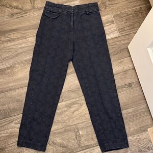 Women's Ankle Crop Pants in dark blue